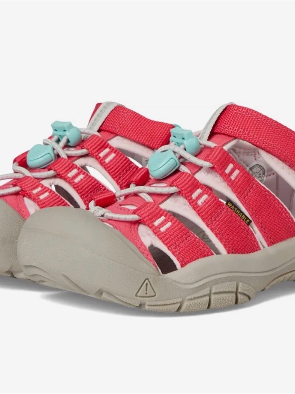 Keen Kids Newport Raspberry Sandals with Aqua Accents
